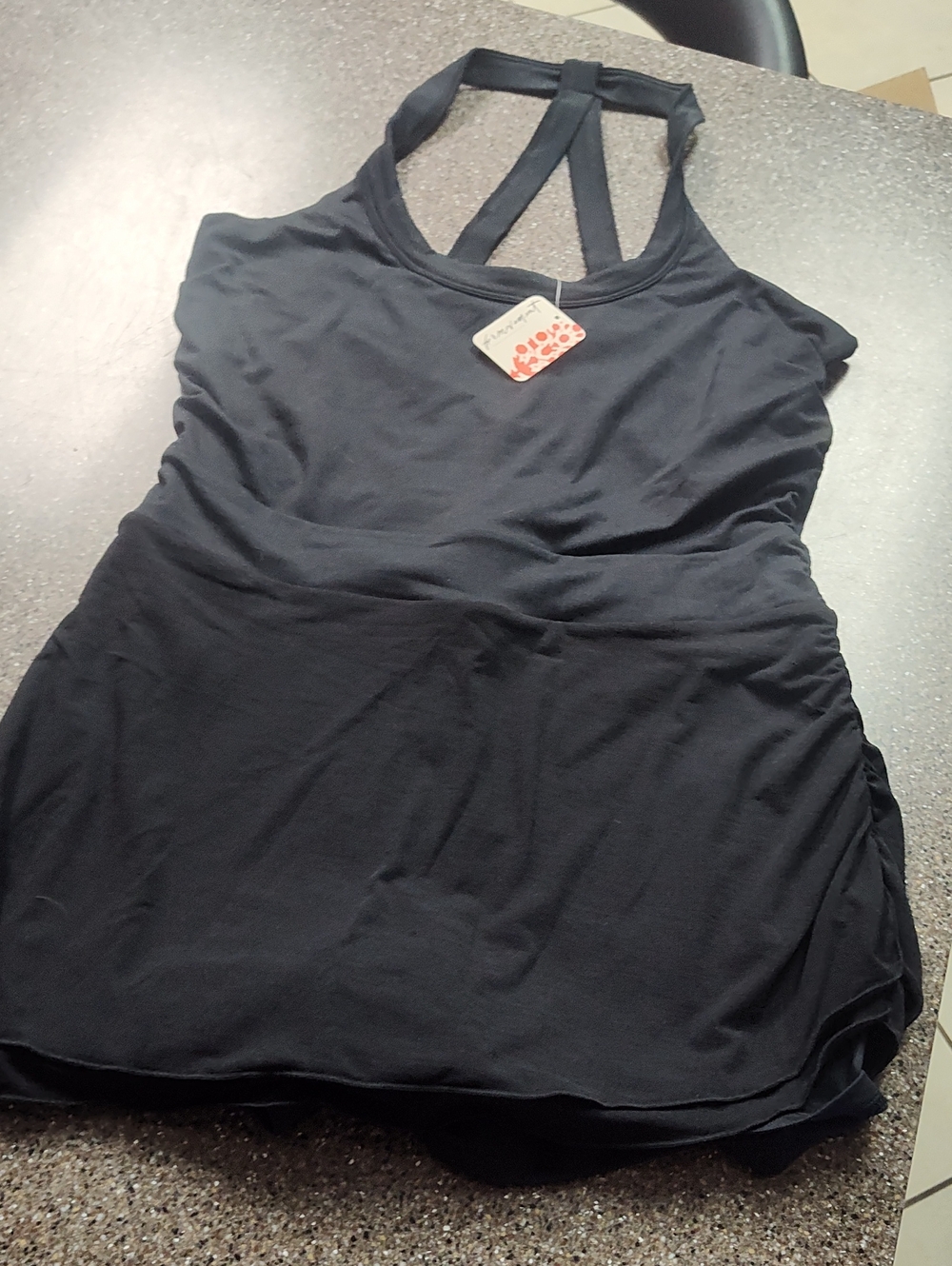 FP Movement by Free People Black Strappy Racerback Jumpsuit